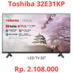Spesifikasi Toshiba 32E31KP HD Smart TV 32 Inci